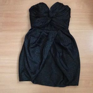 H&M Black Sweetheart Neckline Strapless Dress